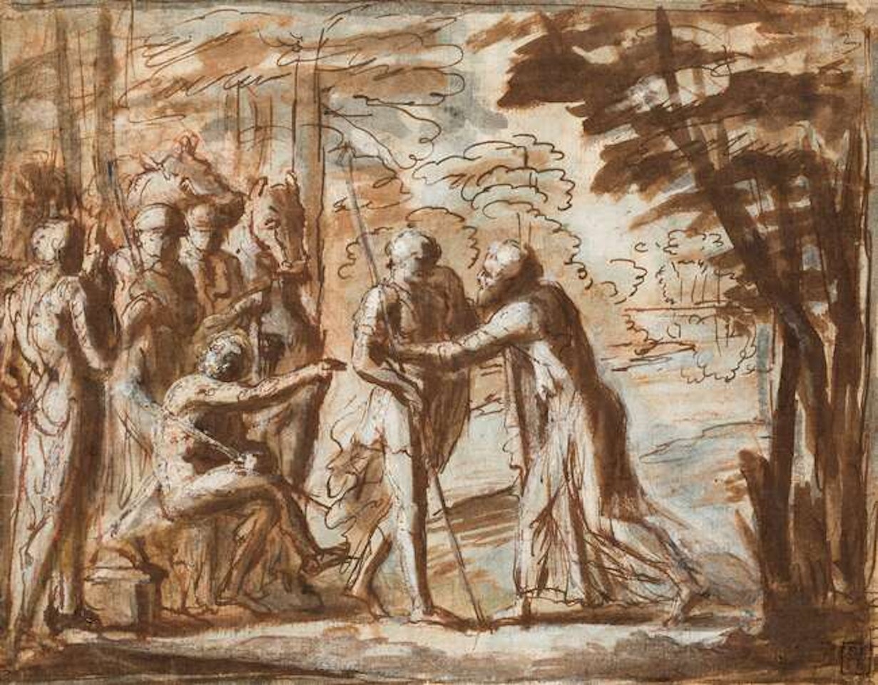 Joseph greeting his brothers by Pier Francesco Mola