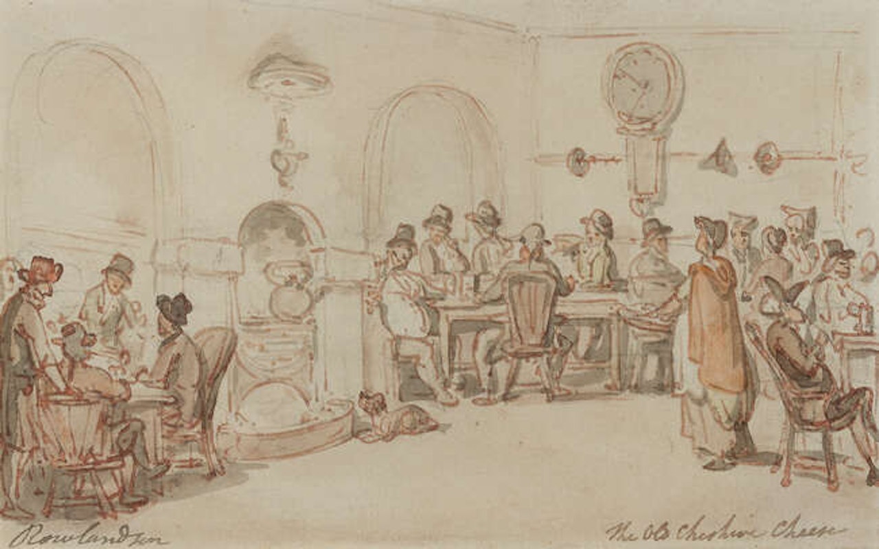 The Old Cheshire Cheese by Thomas Rowlandson