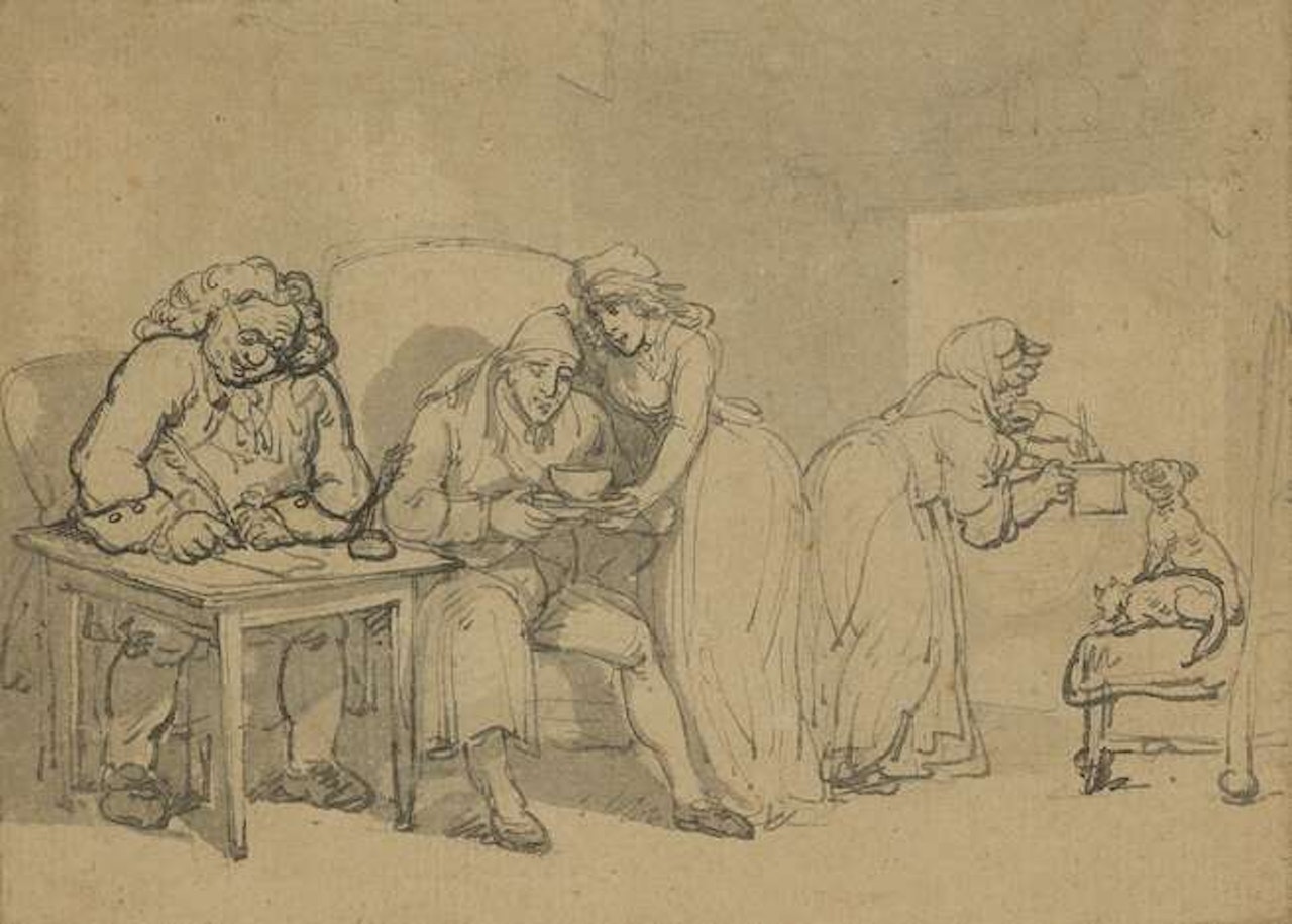 The Will Maker by Thomas Rowlandson