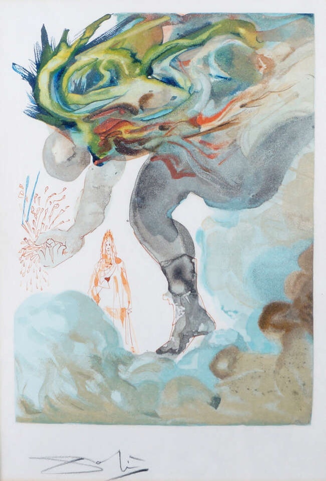 Canto 31: The Giants (M.& L. ) by Salvador Dali