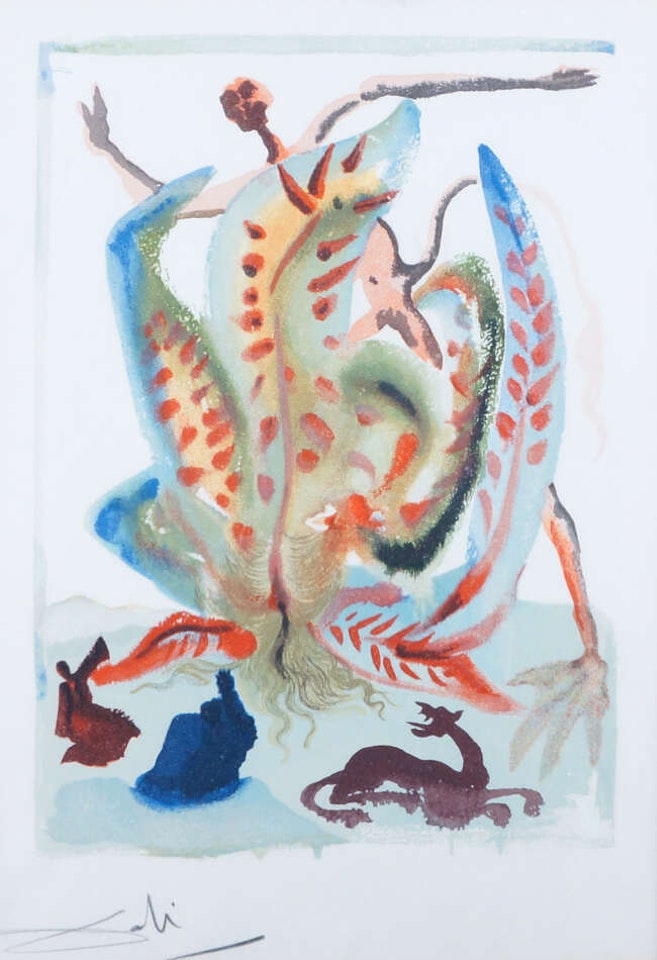 Canto 23: Gluttony (M.& L. ) by Salvador Dali