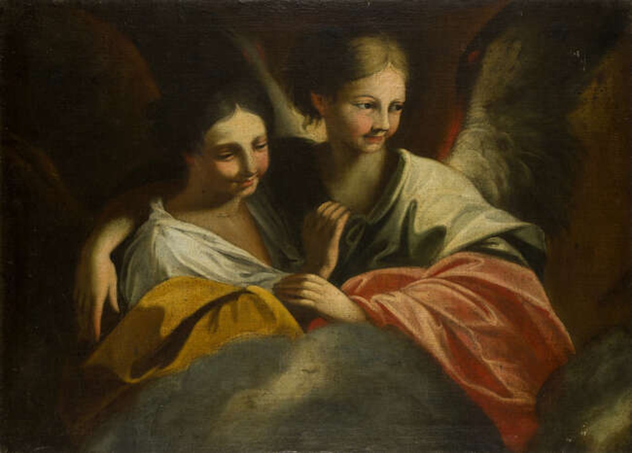 Two Angels by Italian School