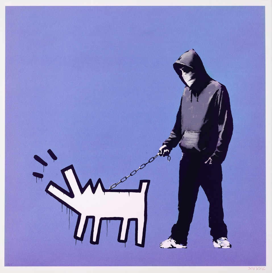 Choose Your Weapon (Bright Purple) by Banksy