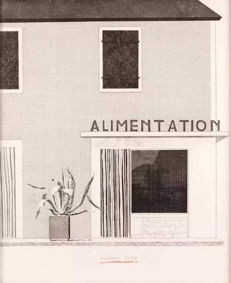 French Shop by David Hockney
