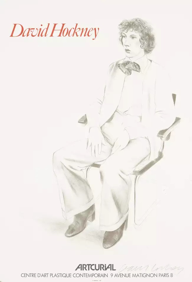 Artcurial Exhibition Poster by David Hockney