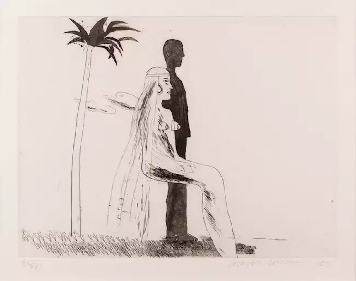 The Marriage by David Hockney