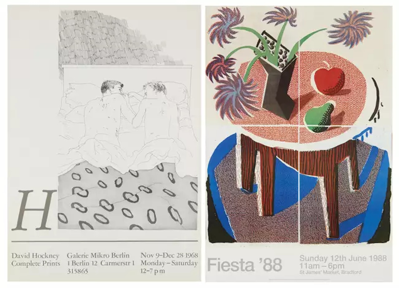 Complete Prints Galerie Mikro Berlin [Baggott 15], Exhibition Poster (Fiesta) by David Hockney