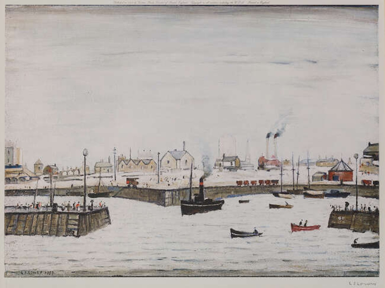 The Harbour by Laurence Stephen Lowry
