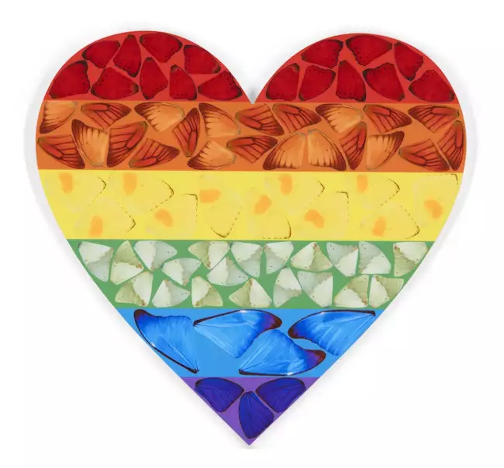 Butterfly heart (small) by Damien Hirst
