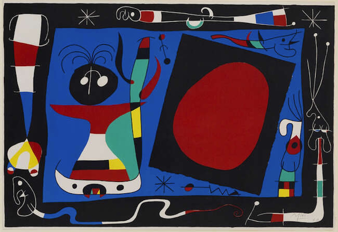 La Femme Au Miroir [Mourlot 242] by Joan Miró