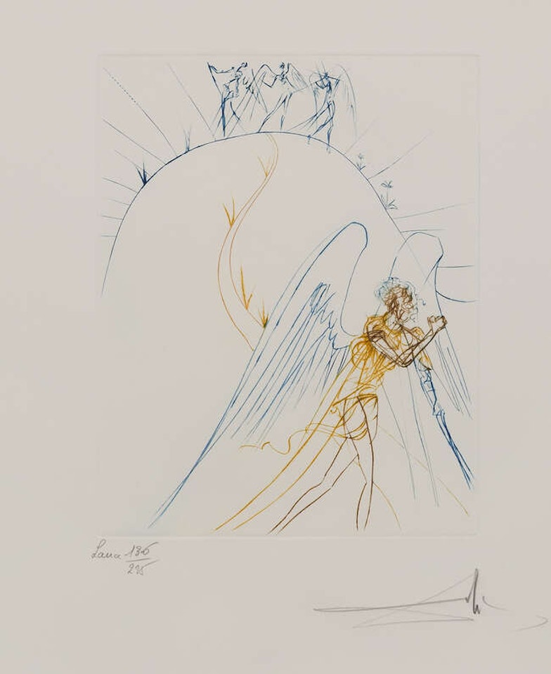 The Flight of Satan [Michler and Löpsinger 713], by Salvador Dali