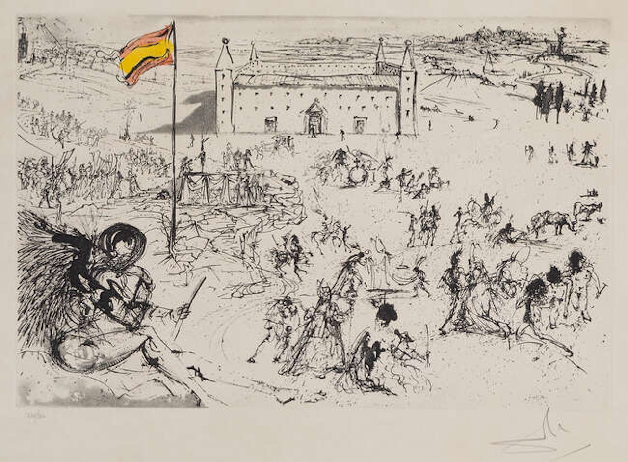 Coronation of the King of Spain [Michler & Löpsinger 776] by Salvador Dali