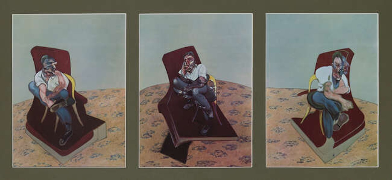 Three Studies for Portrait of Lucian Freud by Francis Bacon