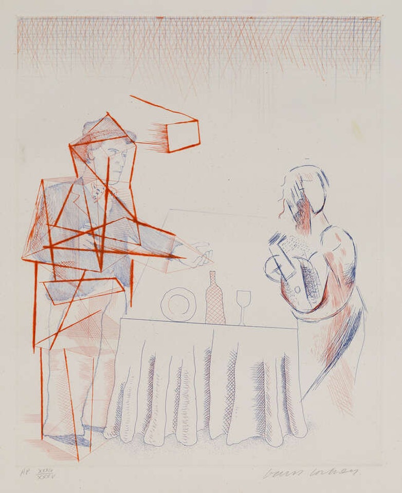 Figures with Still Life [Tokyo 187] by David Hockney