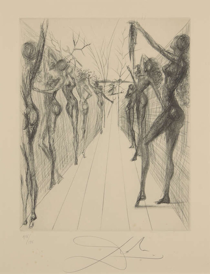 Kathmandu Corridor [Field 69-13 GG], /70 by Salvador Dali