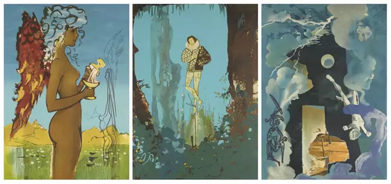 The Trilogy of Love [Field 76-3] by Salvador Dali