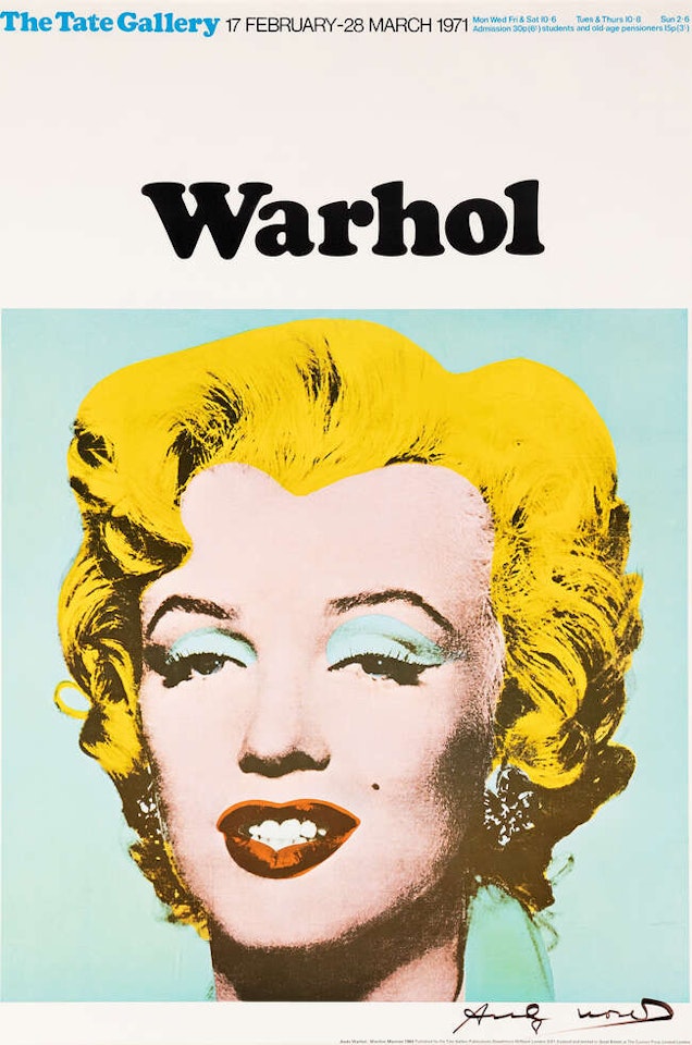 Marilyn, The Tate Gallery Poster by Andy Warhol