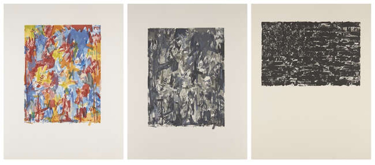 Flag 1, False Start 1 and False Start 3 by Jasper Johns