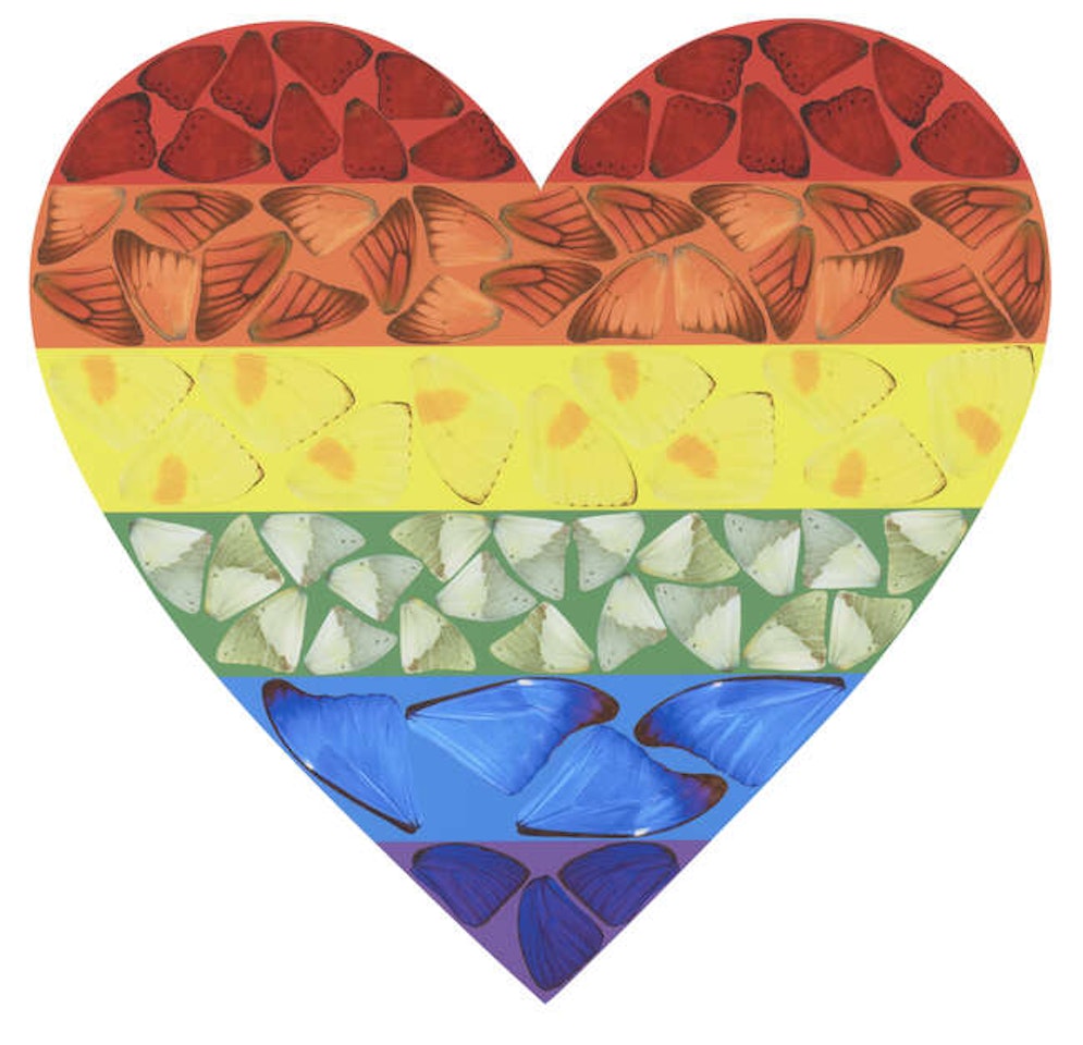 Butterfly Heart (Large) [H7-3] by Damien Hirst
