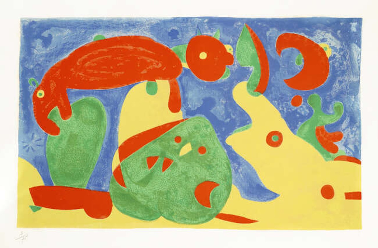 The Night, the Bear II, from Series King Ubu [Cramer 108] by Joan Miró