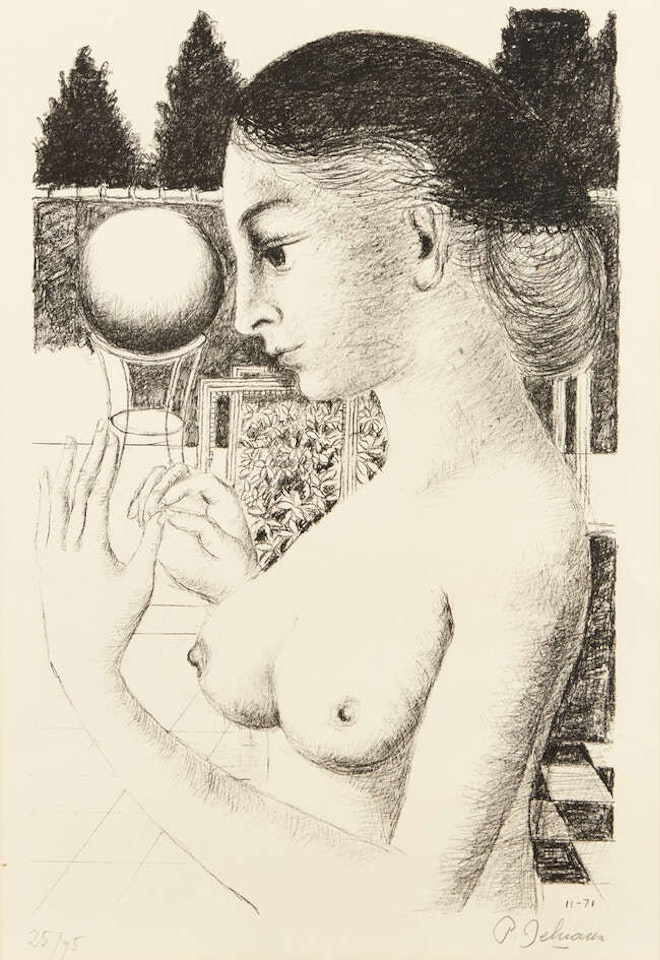Woman with Ball [Jacobs 54] by Paul Delvaux