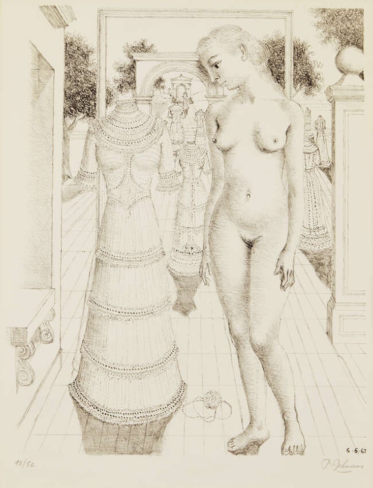 Sunday Dress [Jacob 17] by Paul Delvaux