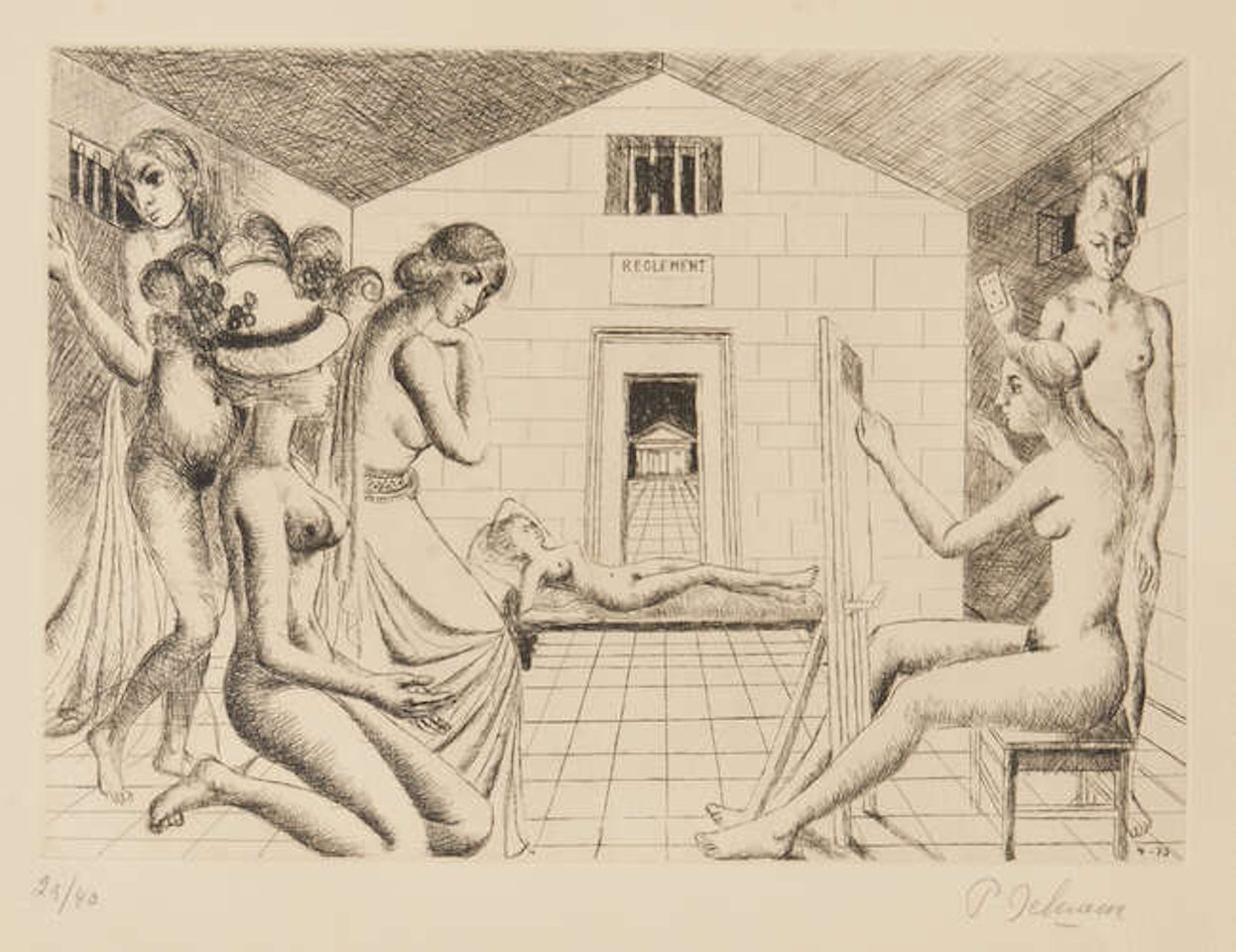 In the Creative Cell [Jacob 82], /75 by Paul Delvaux