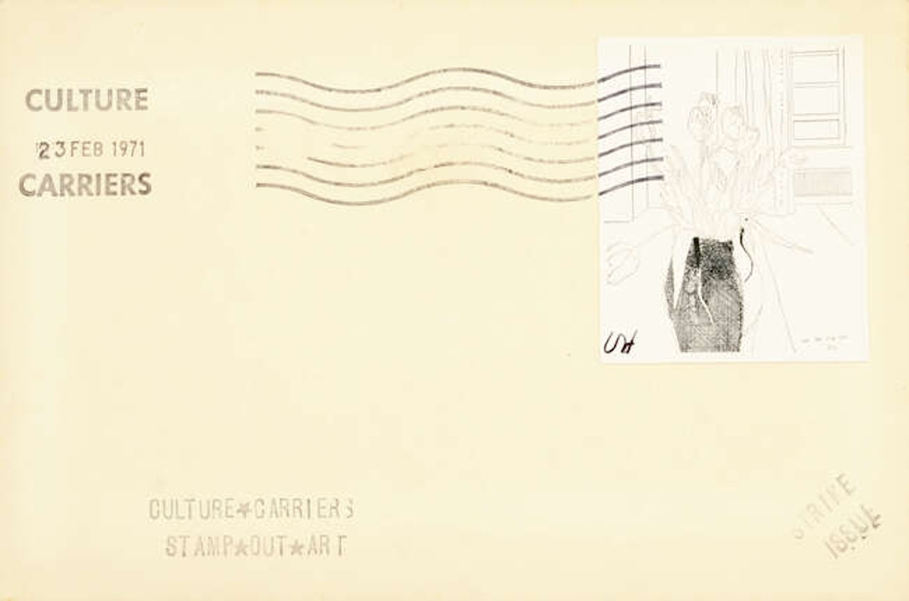Tulips, from Culture Carriers Stamp Out Art by David Hockney