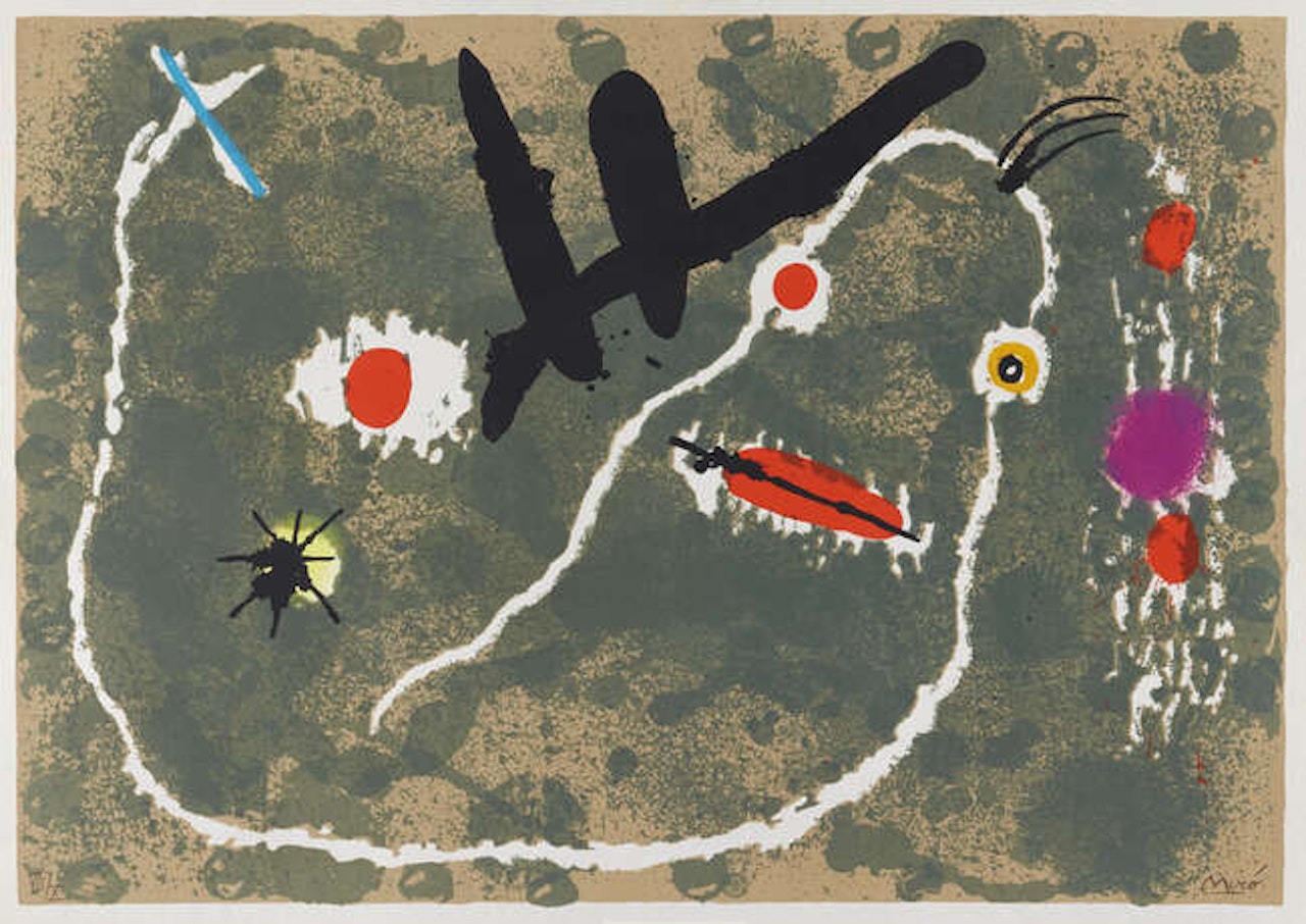 Plate 8 from Le Lézard aux Plumes d'Or [Maeght 806] by Joan Miró