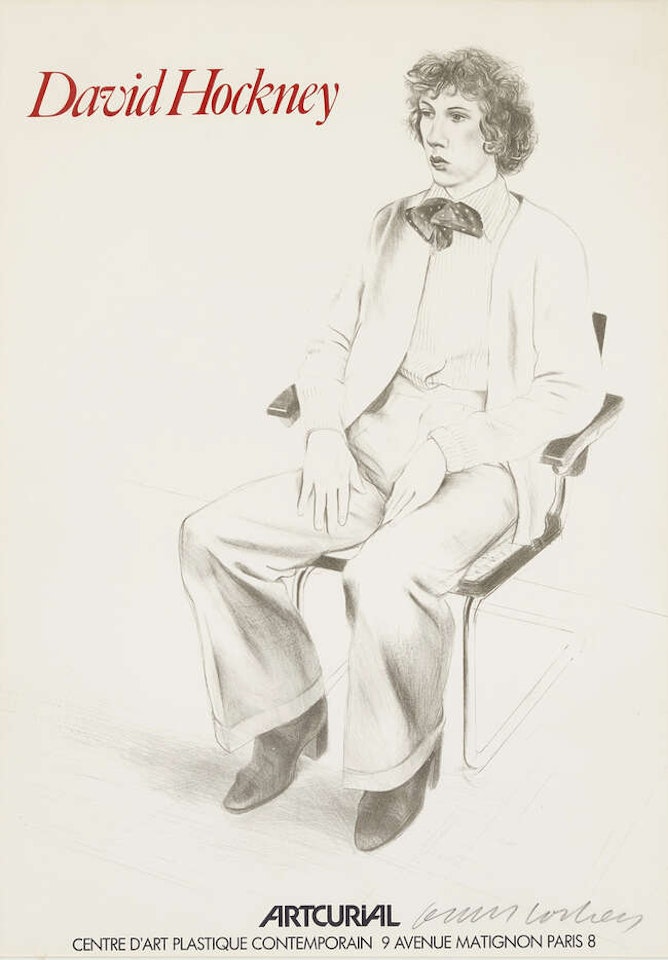 Artcurial Exhibition Poster by David Hockney