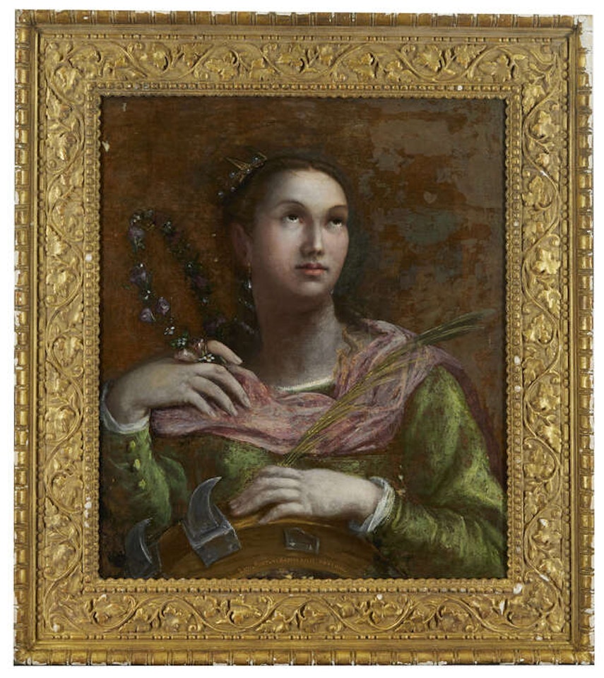 Self-portrait of the artist as St. Catherine of Alexandria by Lavinia Fontana
