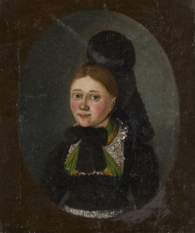 Portrait of a young woman by Italian School