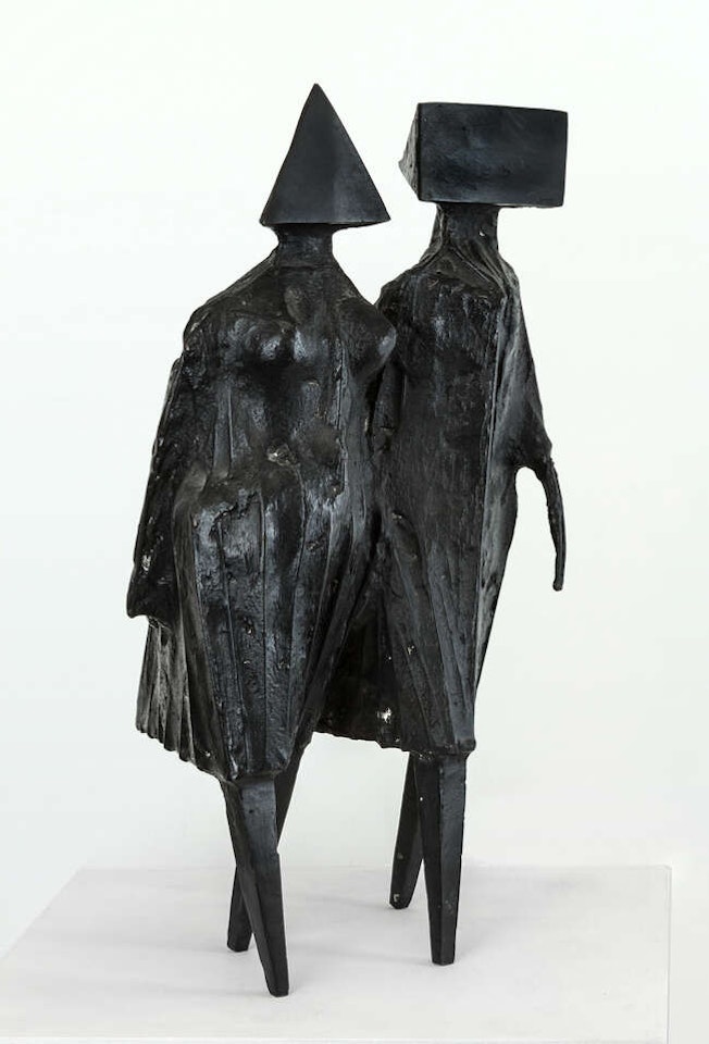 Maquette VII Walking Couple by Lynn Chadwick