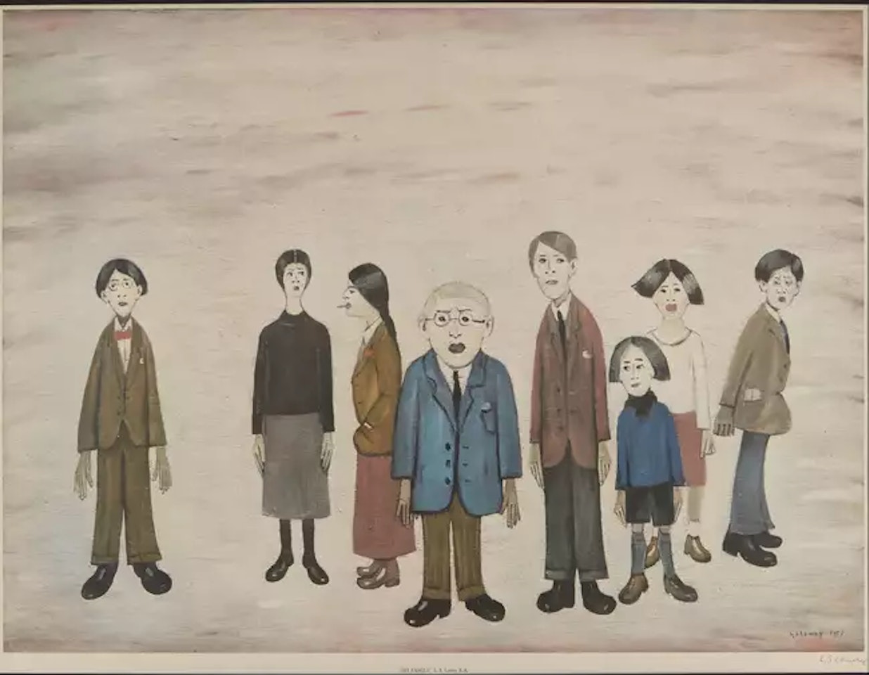 His Family by Laurence Stephen Lowry