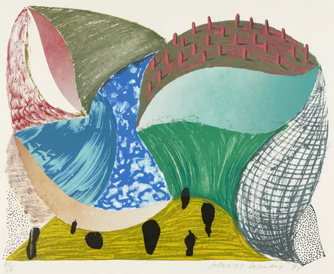 Gorge d'Incre (from Some More New Prints by David Hockney