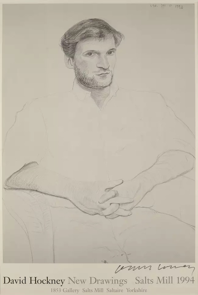 New Drawings, Salts Mill (portrait of John Fitzherbert by David Hockney