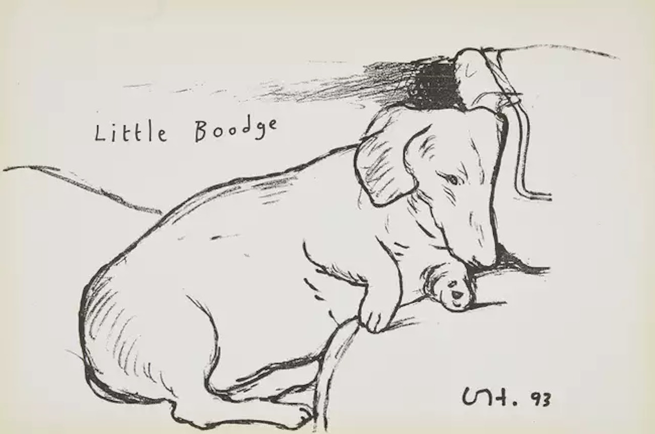 Little Boodge by David Hockney