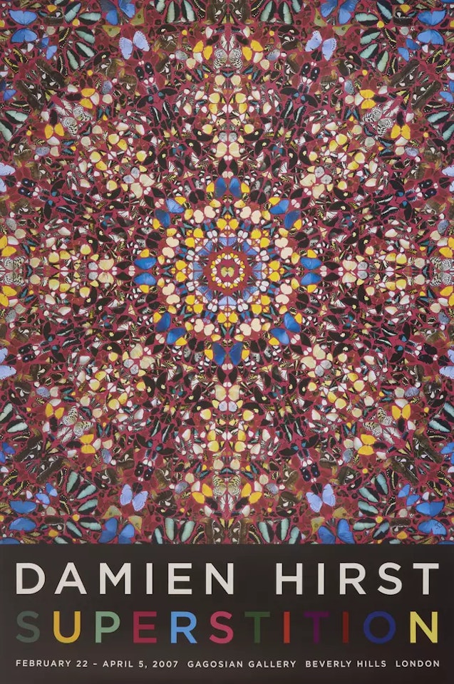 Damien Hirst: Superstition, , exhibition poster by Damien Hirst