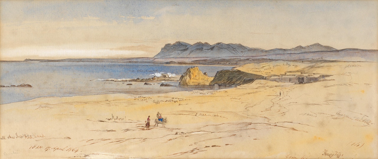 Akroteri from Khanea, Crete by Edward Lear