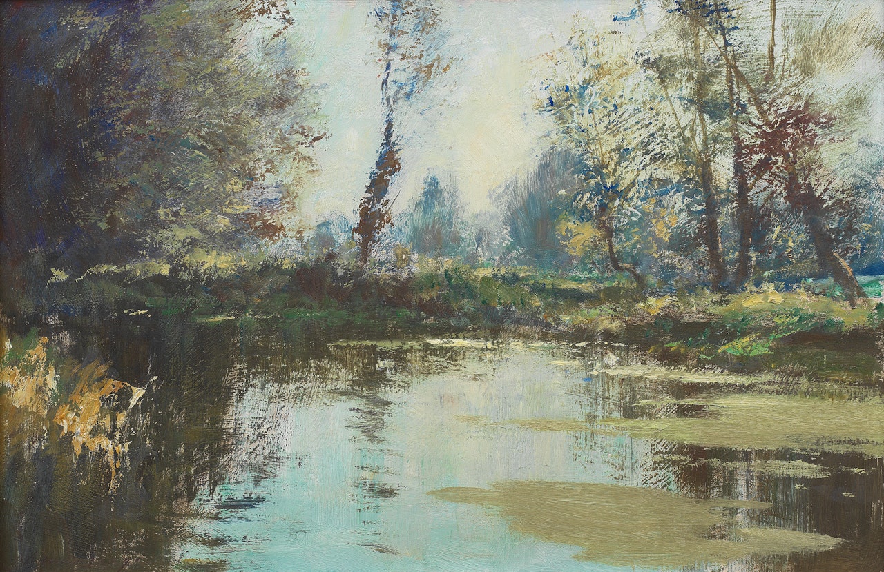 A Norfolk backwater by Edward Seago