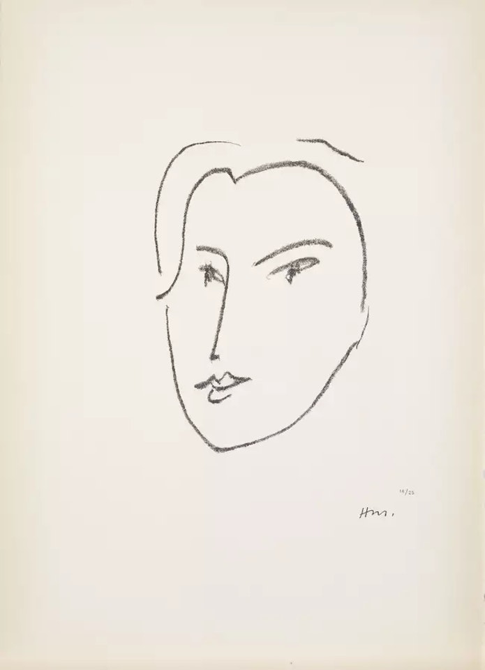 La longue mèche de cheveux, Katia [Duthuit & Matisse 661] by Henri Matisse
