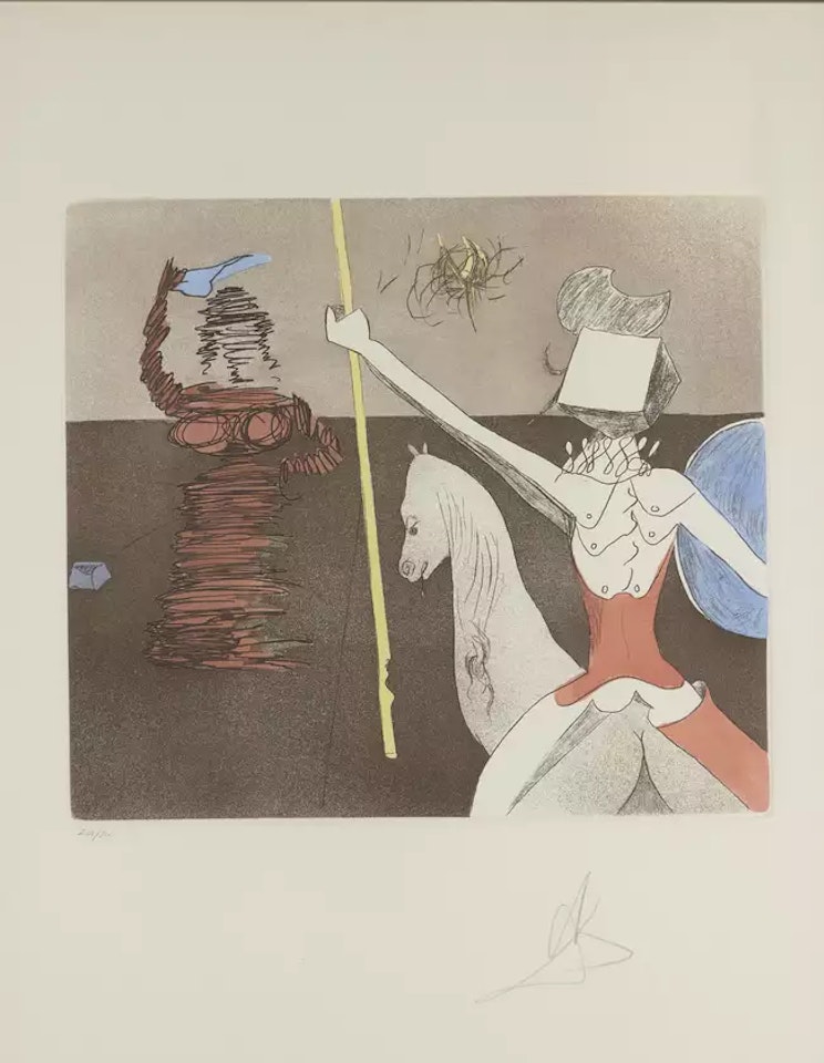 Off to battle [Field 80-1L] by Salvador Dali