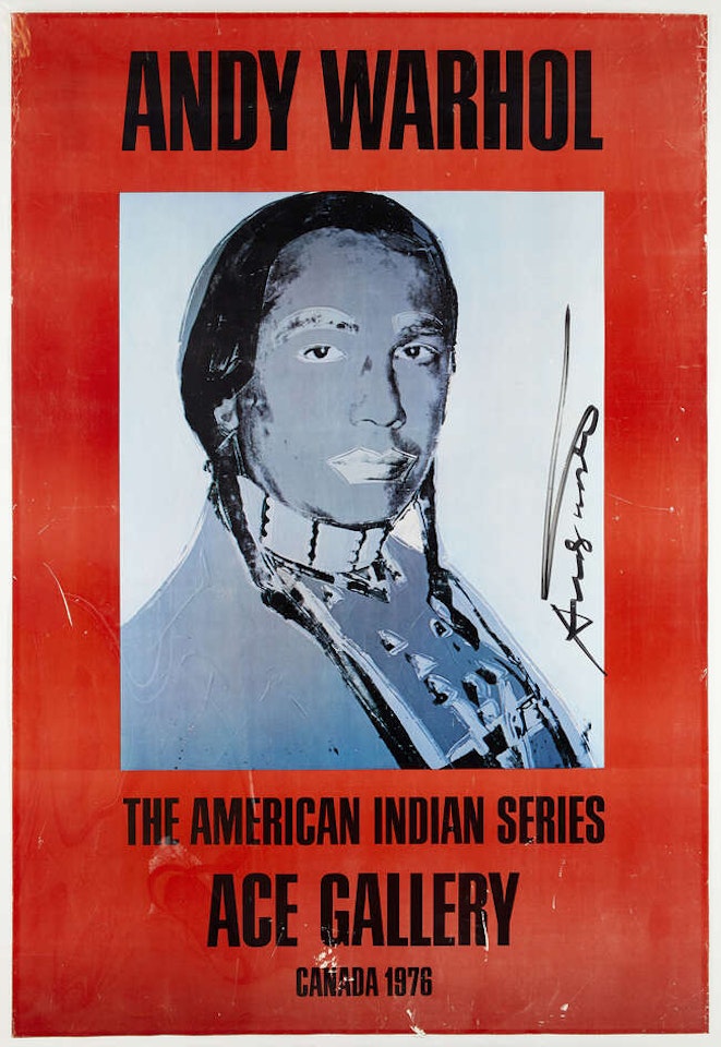 The American Indian series (Red) by Andy Warhol