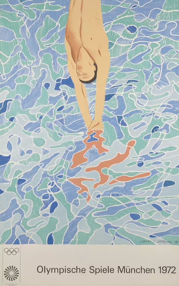 Olympische Spiele München by David Hockney
