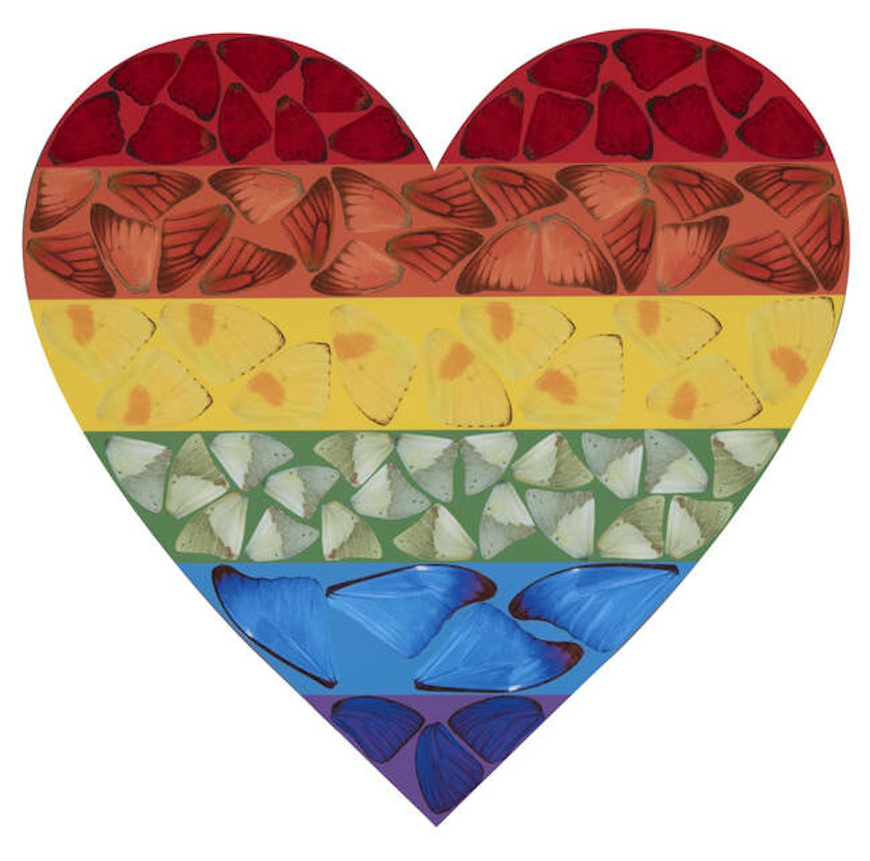 Butterfly Heart (Large) [H7-3] by Damien Hirst