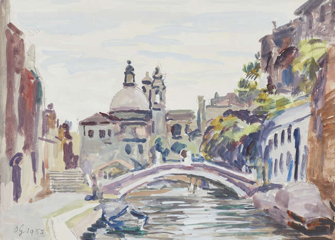 Bridge over Canal, Venice by Duncan Grant