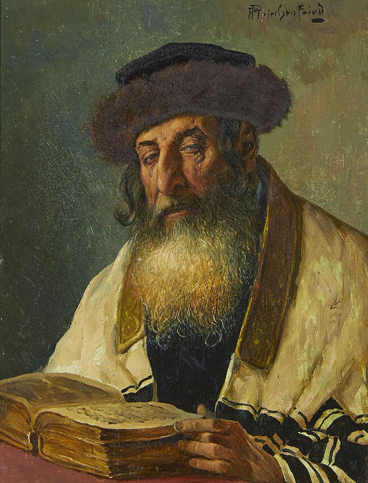 Portrait of a rabbi by Alois Heinrich Priechenfried