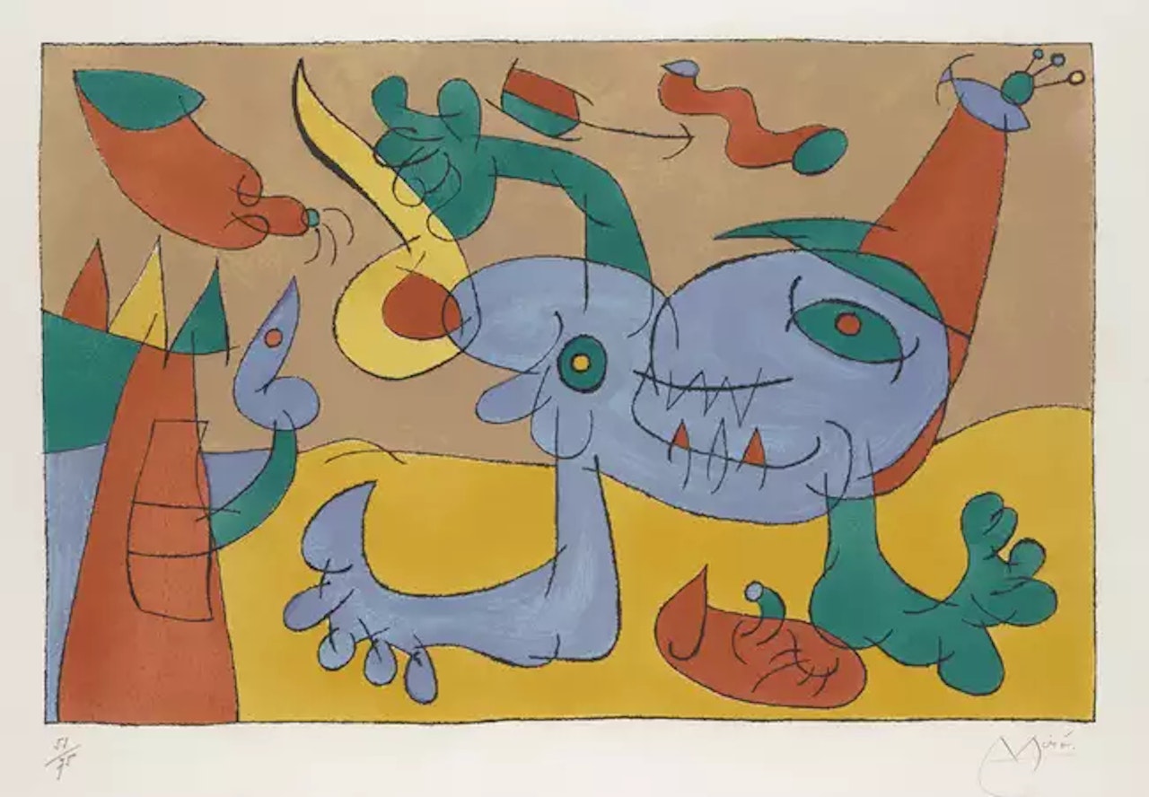 The Massacre of the King of Poland III [Mourlot 406] by Joan Miró