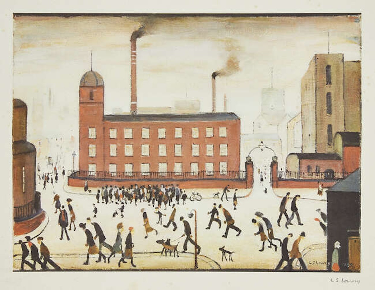 Mill Scene by Laurence Stephen Lowry