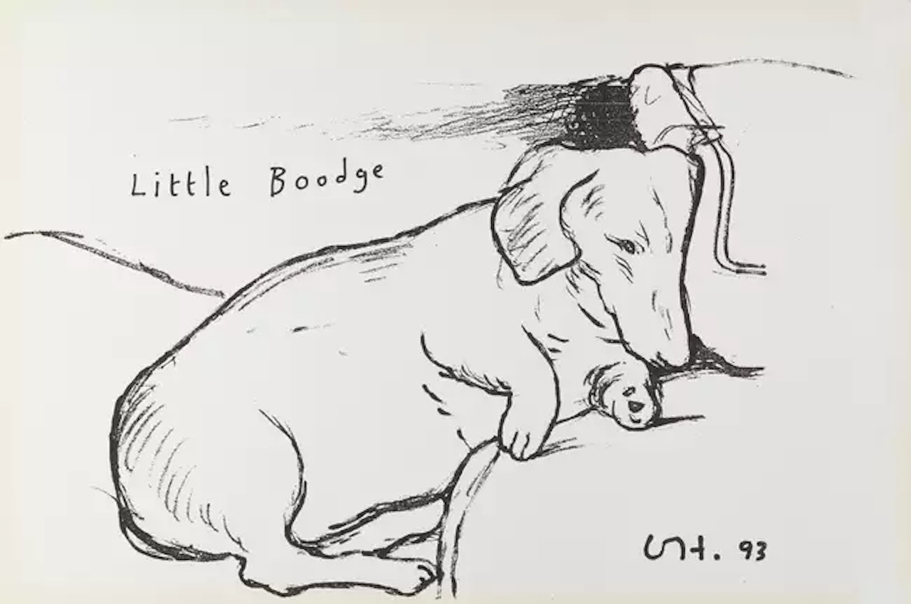 Little Boodge by David Hockney